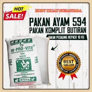 (10 Kg) 594 Hi Pro Vite Pakan Ayam Pur Tulang Ayam Bangkok