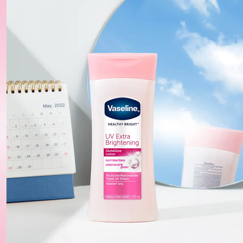 [BUY 2 FREE 3 Dove Creambath 30g] Vaseline Lotion UV Extra Brightening 400ml isi 2 3