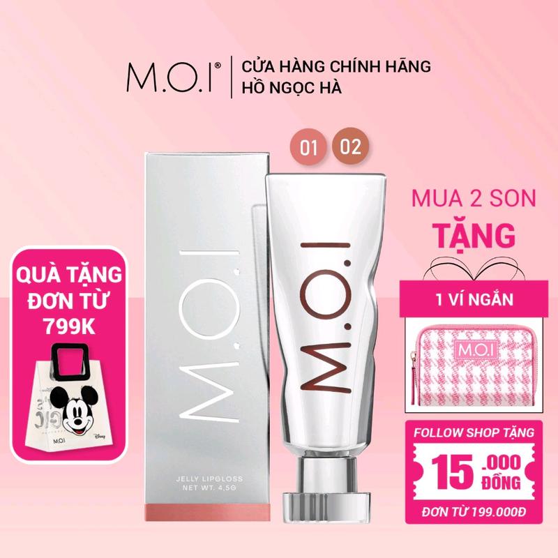 Son dưỡng MOI Hồ Ngọc Hà có màu - JELLY LIPGLOSS Nữ Trang Điểm Cosmetic Son Môi Mỹ Phẩm Son Kem Women Lemon sonthỏilì lâutrôi son  đỏ