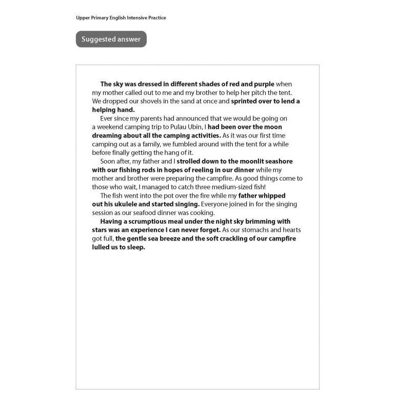 Product Introduction of Casual Upper Primary English: Intensive Practice Continuous Writing Volume 1/Singapore Syllabus/ Assessment Books 9