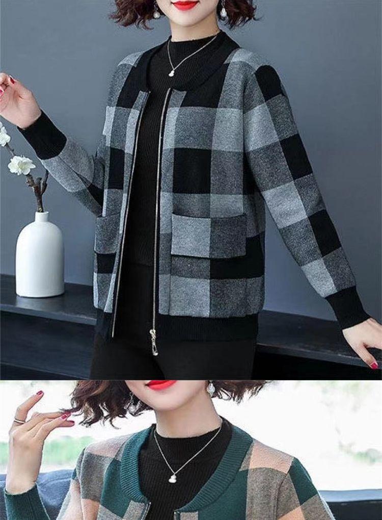 Product Introduction of Áo Khoác Ngắn Cho Nữ, Chống Nắng, Thích Hợp Cho Các Bà Mẹ Trung Niên, Áo Khoác Một Lớp Mùa Thu, Áo Cardigan Dáng Rộng Mới, Thích Hợp Cho Mùa Xuân Và Mùa Thu Của Phụ Nữ Trung Niên, Áo Khoác Bóng Chày 6
