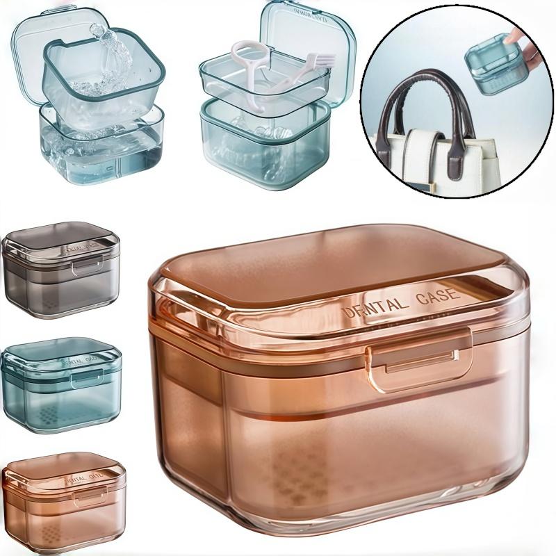 Kotak Penyimpanan Gigi Palsu Kotak Gigi 3 Warna Palsu Portabel/Denture Box Kotak Simpan Gigi Palsu Gigi Tiruan/ Perendaman Gigi Palsu Kotak Penyimpanan Gigi Palsu Kotak Gigi 3 Warna Palsu Portabel/Denture Box Kotak Simpan Gigi Palsu Gigi Tiruan/ Perendaman Gigi Palsu