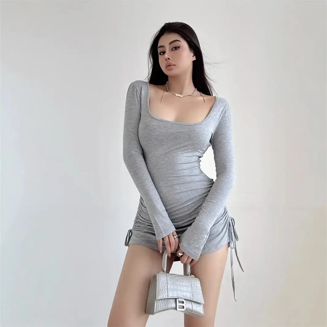Pure Desire Sexy Girl Square Neck Long Sleeve Short Dress with Drawstring Hem Waist Slim Fit Flattering Dress Casual Womenswear Formal Lingerie - TikTok Shop Philippines Pure Desire Sexy Girl Square Neck Long Sleeve Short Dress with Drawstring Hem Waist Slim Fit Flattering Dress Casual Womenswear Formal Lingerie - TikTok Shop Philippines