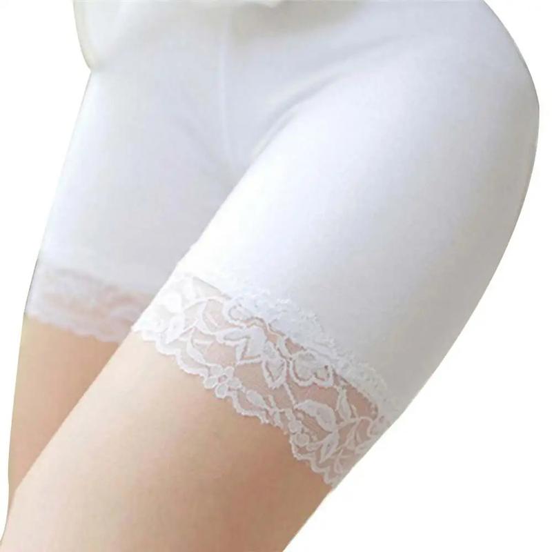 Product Introduction of Quần Đùi Lót An Toàn Cho Nữ, Co Giãn, Màu Trơn Thiết Kế Ren, Không Đường May, Thoáng Khí, Quần Legging, Thích Hợp Mặc Dưới Váy 6