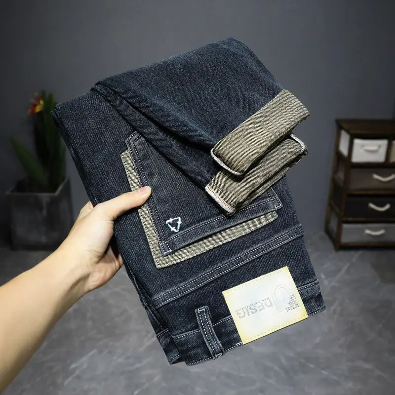 Thương Hiệu Thời Trang nam, quần áo mùa thu cao cấp, quần jean nam, phong cách Hàn Quốc mới, Slim Fit, quần âu đa năng