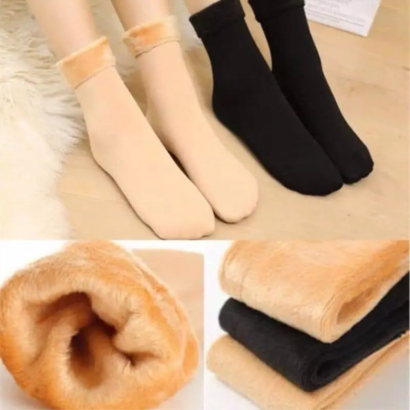 ￼Combo 10 đôi tất lót nỉ sinh nhiệt siêu ấm 0