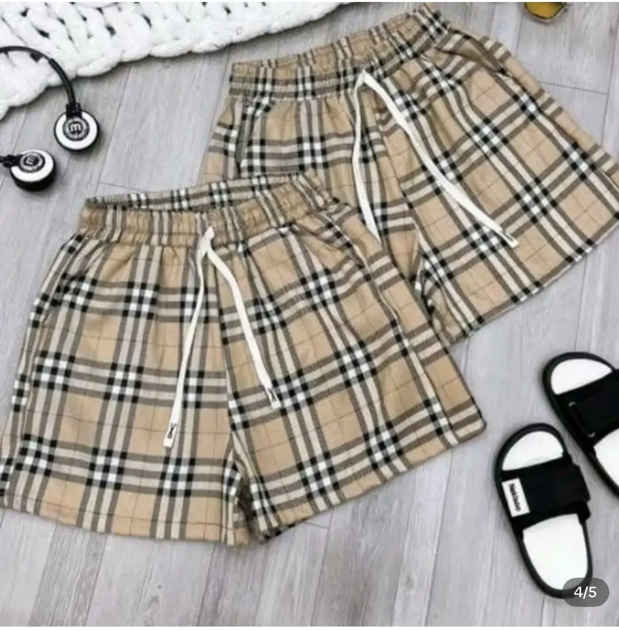 Quần Đùi Nam Nữ Kẻ Ô Phong Cách Boy Phố , Trẻ Trung Cá Tính, Mới Nhất 2025