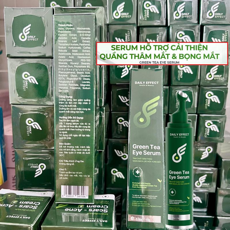 GreenTea Eye Serum - Thanh Lăn Giảm Thâm Bọng Mắt Daily Effect 15ml