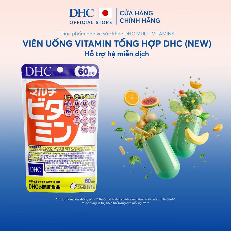 TPBVSK DHC MULTI VITAMINS (Viên Uống Vitamin Tổng Hợp Bổ sung 12 loại vitamin thiết yếu) - Gói 20 Ngày hoặc 60 Ngày