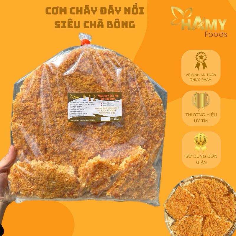 CƠM CHÁY ĐÁY NỒI SIÊU CHÀ BÔNG 500gr HAMY FOODS Snack