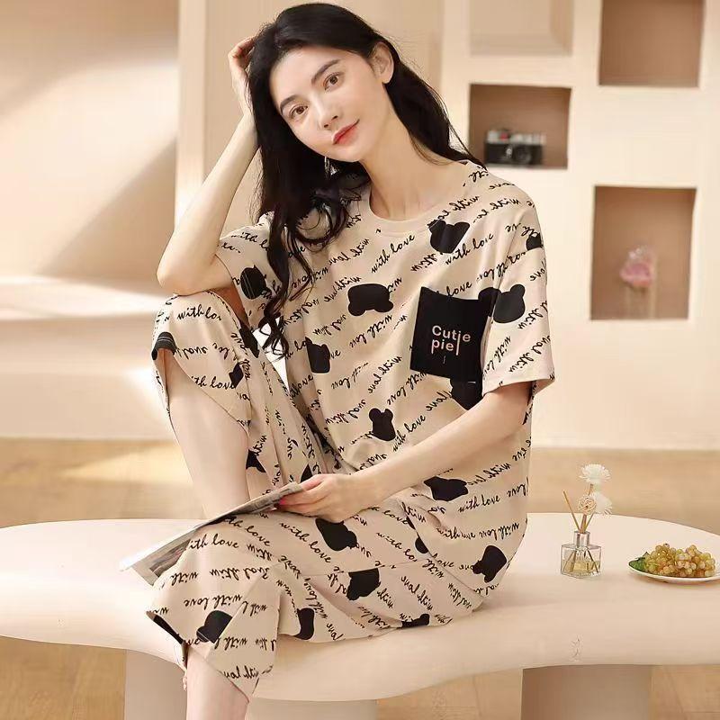 Nevada Panda Print Capri Piyama Wanita