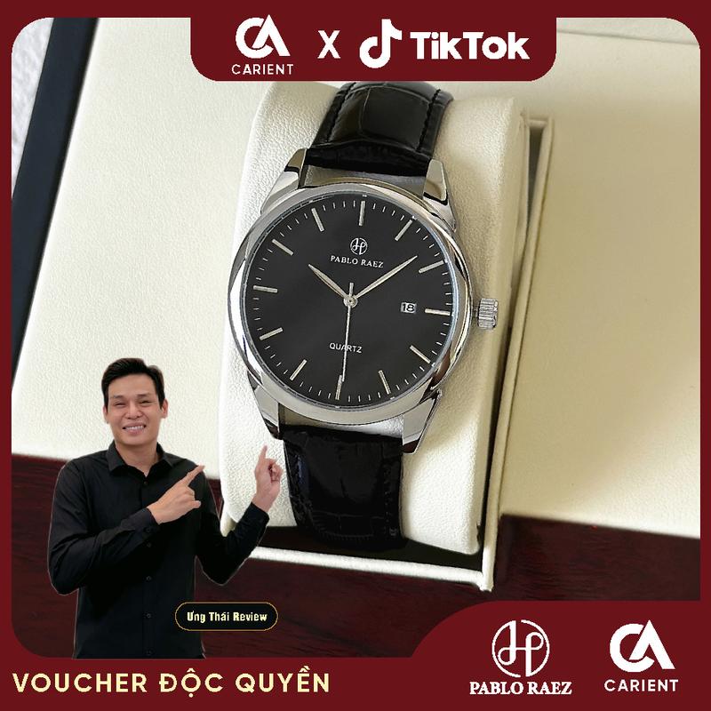 [CARIENT x ƯNG THÁI] Đồng hồ nam dây da PABLO RAEZ 5869 chống nước doanh nhân sang trọng CARIENT
