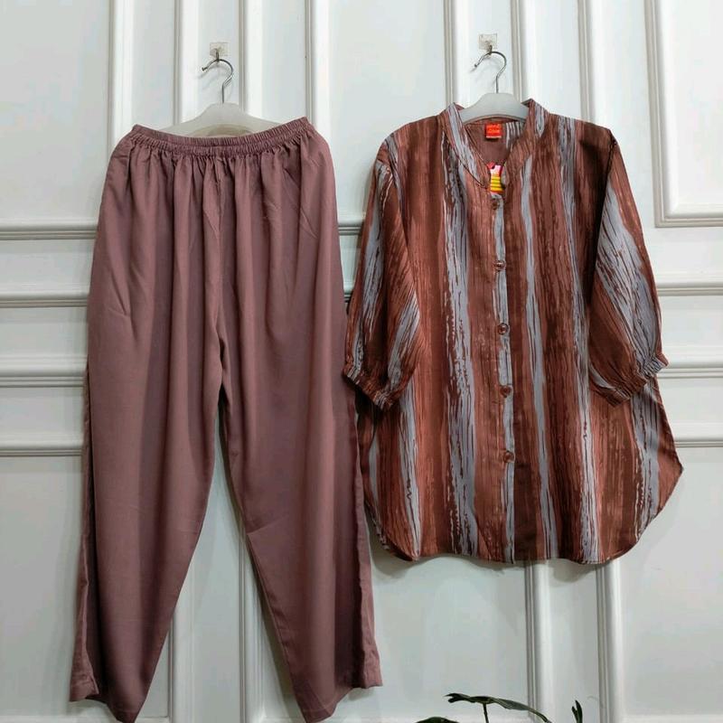 SETELAN WANITA,RAYON PREMIUM,BUNGA BUNGA, 3