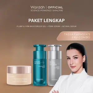 [CREATOR PICK] Wardah Skincare Complete Series - Plump & Firm Recombinant Collagen Peptide Gel Moisturizer 30g, Lift Regenerating Serum 30 ml, Radiant Resurfacing Retinal Serum 30 ml, Spray On Serum 105ml, Skin Retexturing Serum Shot 30ml - Skincare