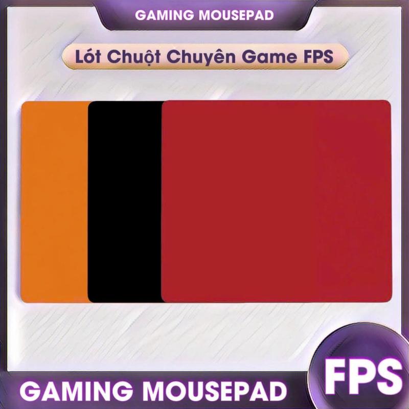 Lót chuột trơn, pad chuột trơn chuyên game FPS 40x45cm dày 3mm màu trơn bề mặt speed chống trượt di chuột cực êm