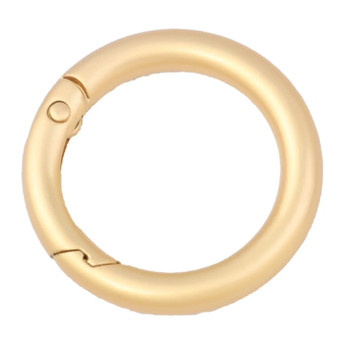 New spring open ring key ring durable ring chain keychain men's and women's car pendant, creative single ring DIY practical