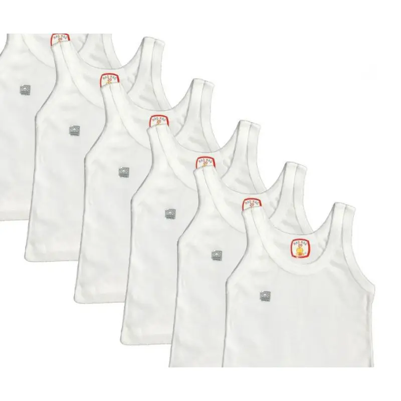 Kaos dalam Hen Hao Putih Singlet Bayi 3 Pcs 1