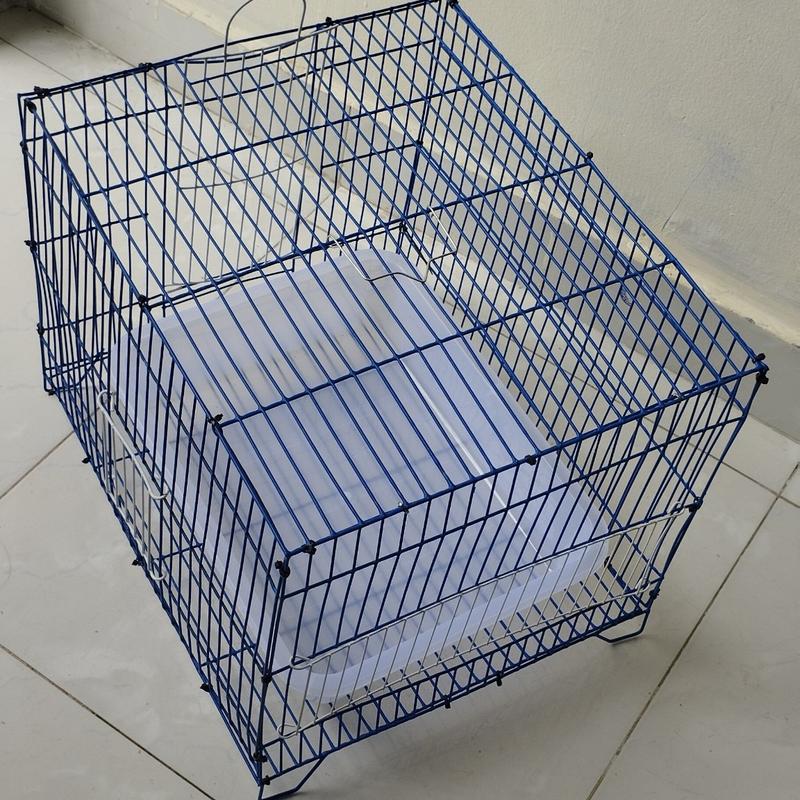 Lồng tắm chim lớn 30x34x40 dành cho chích choè, chào mào tặng thau tắm