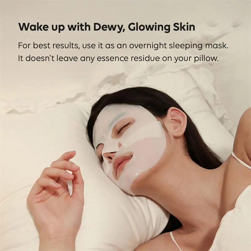 Collagen Facial Mask, 4 Counts/box Hydrating Overnight Hydrogel Mask, Lifting and Firming Mask, Facial Skin Care Product for Women, Christmas Gift, Christmas Eve Box Fillers 1
