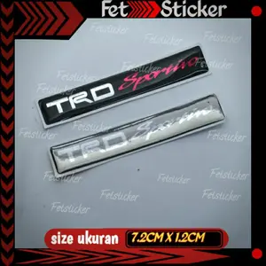 Emblem TRD 7Cm / Emblem Spoiler TRD SPORTIVO / Emblem Timbul Bodykit TRD SPORTIVO