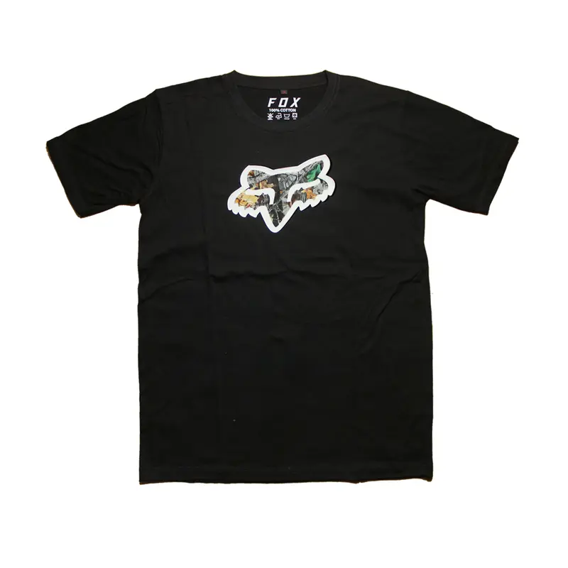 Kaos T Shirt Motocross Fox Pohon Design Offroad Enduro Adventure Tree Desain Hitam kaosfox fox racing Combed Nyaman Panjang Sablon Soft Keren Katun Distro 0