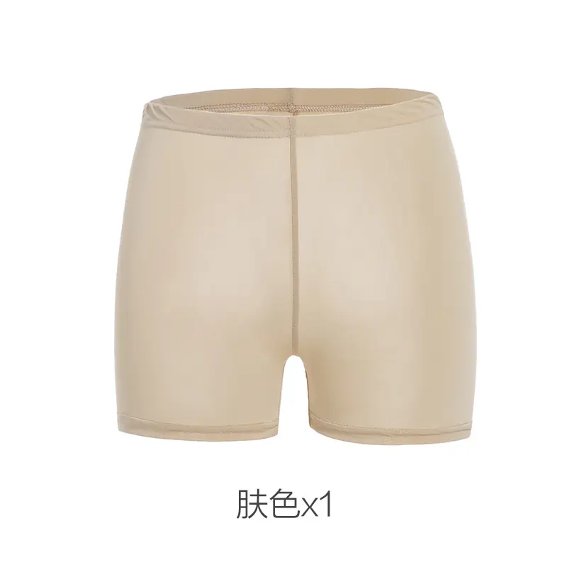 Ice Silk Milk Fiber Safety Pants Women's Summer Thin Shorts Knitted Mid-Waist Safety Pants Leggings