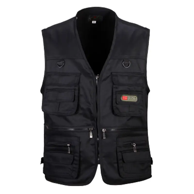 Áo Vest Nhiều Túi Thời Trang Ngoài Trời, Dành Cho Nam Giới, Thích Hợp Để Câu Cá, Đi Bộ Đường Dài Và Chụp Ảnh, Phong Cách Thường Ngày Ngoại Cỡ, Năm 2025 7