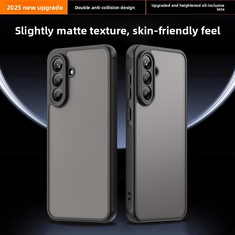 Ốp Điện Thoại Di Động Thích Hợp Cho Samsung Galaxy A16 A26 A36 A56 A06 A55 A35 A25 A15 A05S S25 S24U Chống Mồ Hôi Bao Phủ Toàn Bộ Cảm Giác Da Túi Khí Chống Rơi Lì Chống Vân Tay