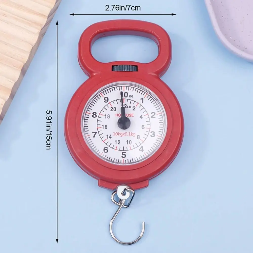 comeonn 1Pcs Durable 10kg Capacity Spring Scale Pointers Hook Mini ...