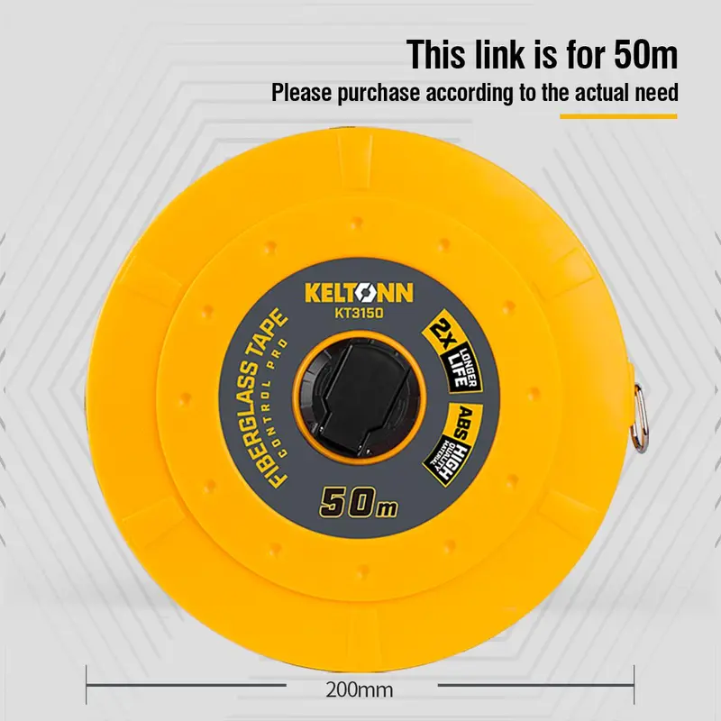 Fiber Ruler, 50M Disc-shaped Leather Tape Measure, Soft Ruler, Retractable Ruler, Engineering Measurement Tool 2