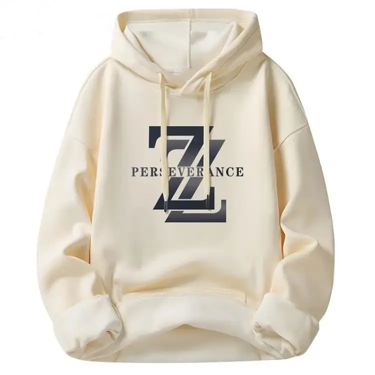 New Autumn and Winter Sweater Men's Loose Velvet Thickened Hoodie Trendy Hooded Top Student Coat Sweater Men