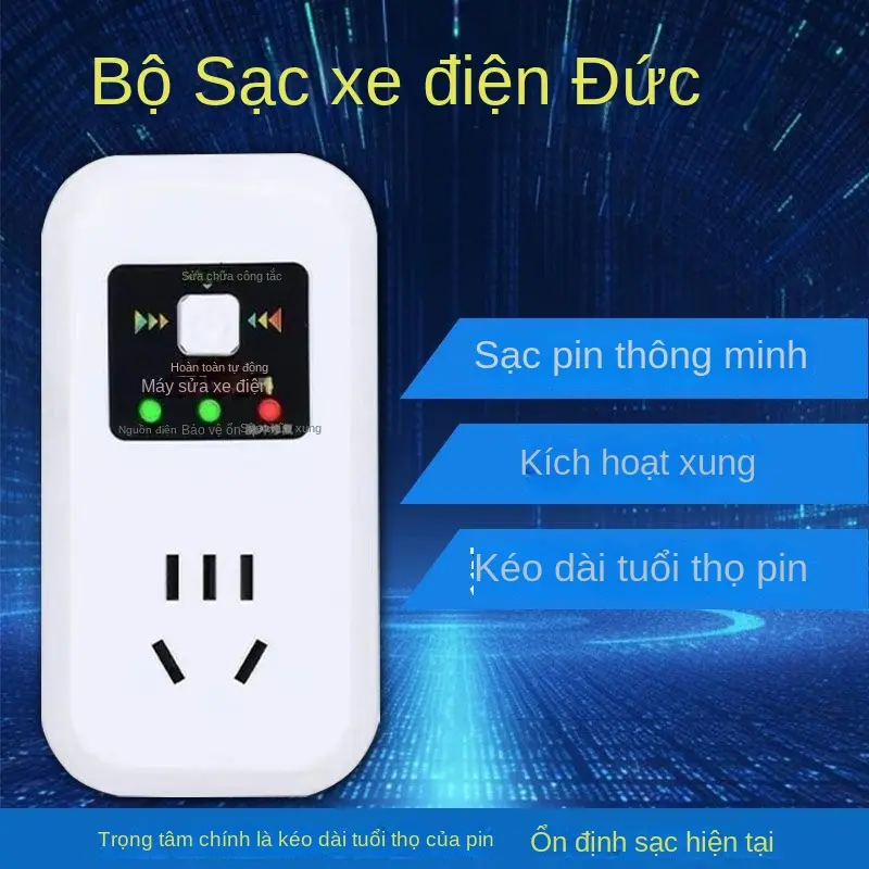Bộ phục hồi pin xe đạp Điện Bộ sạc tự động