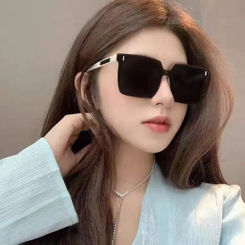 Kính Gọng Vuông Lớn Hợp Xu hướng Kính Râm Phong Cách Hàn Quốc Đẹp Trai Kính Râm Đặc Biệt Du Lịch G9J6 0