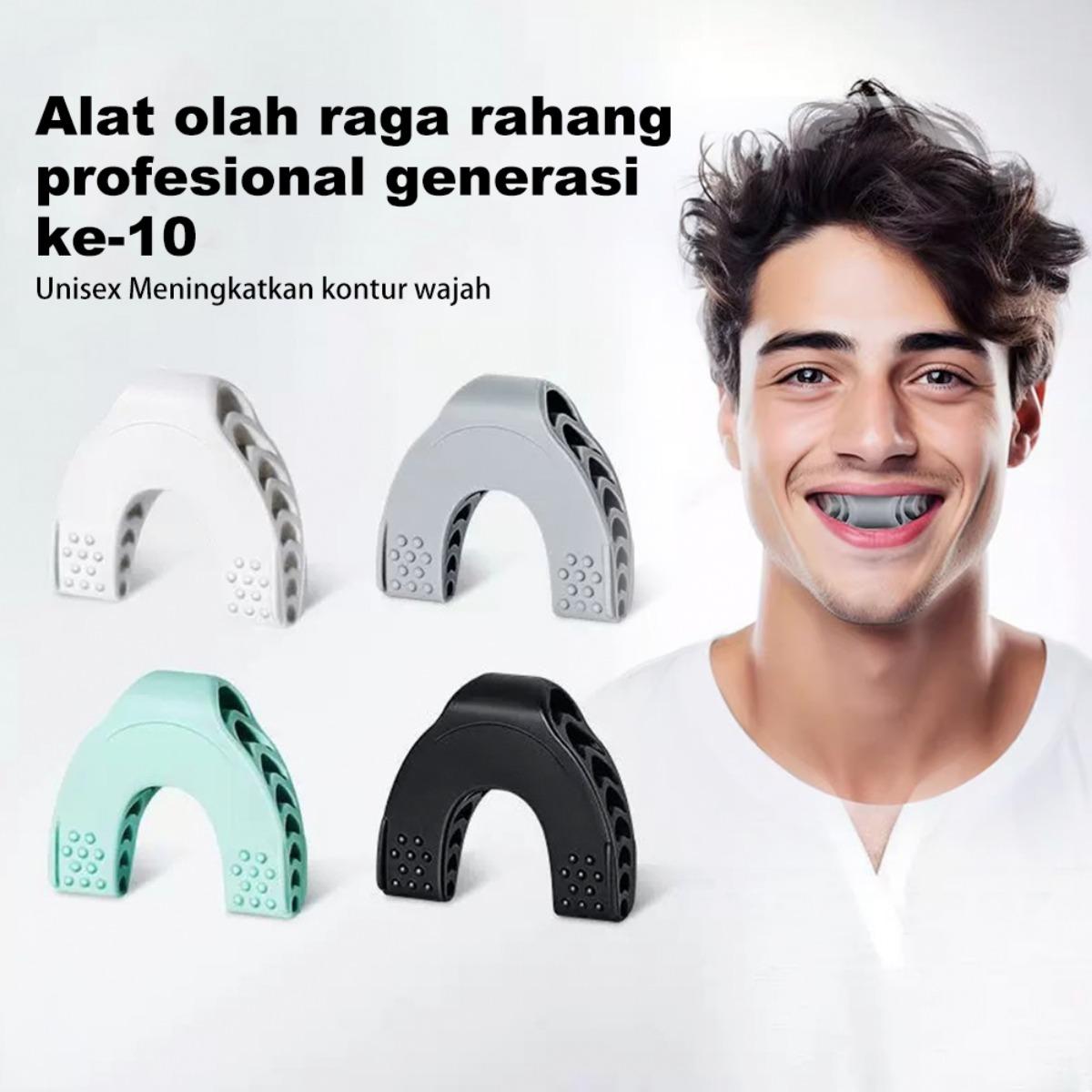 Alat Pijat Wajah Elektrik - Pemijat Silikon V-Shape, Penghilang Double Chin, Perangkat Gym Jawline untuk Kontur Wajah, Lifting & Peremajaan Kulit - untuk Pria & Wanita