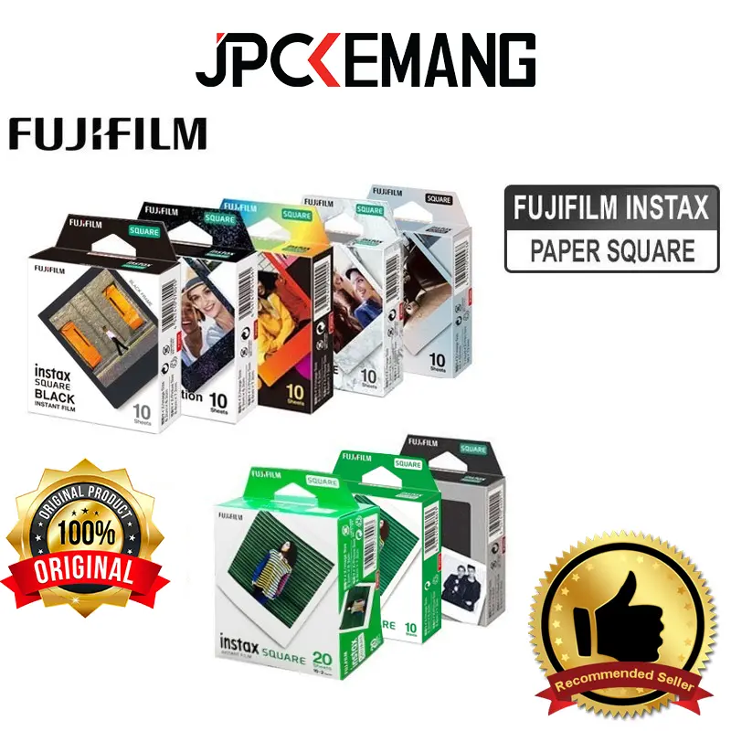 Fujifilm Instax Paper Square Refiil Fuji Instax Square Paper for Square Instant Camera Kamera Original