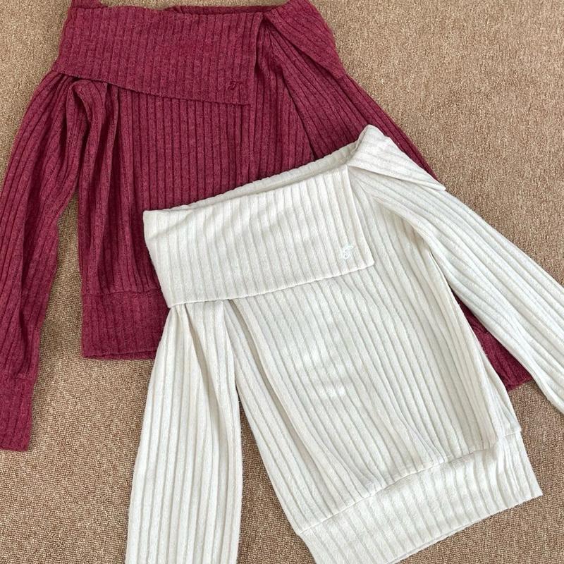 Off Shoulder Sweater - Áo Len Trễ Vai Tidychic