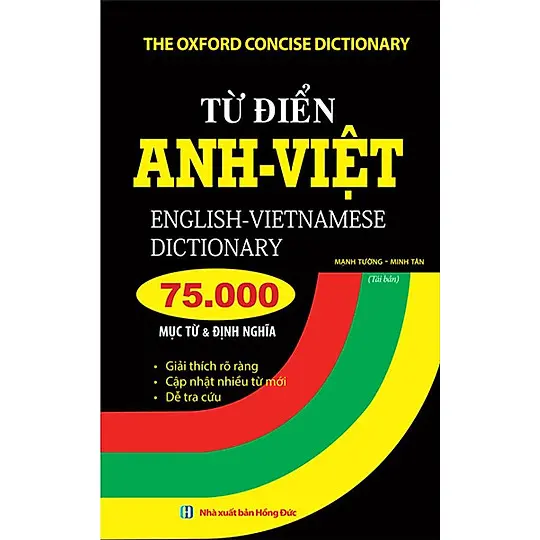 Sách - Từ điển Anh Việt 75000 mục từ và định nghĩa (bìa mềm)(tái bản) sach song ngu