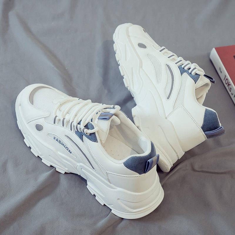 Product Introduction of giày nam tăng chiều cao 5cm lưới kết hợ da có phản quang sp 2002 Sneaker Cao Su Đế Bằng Shoes 3