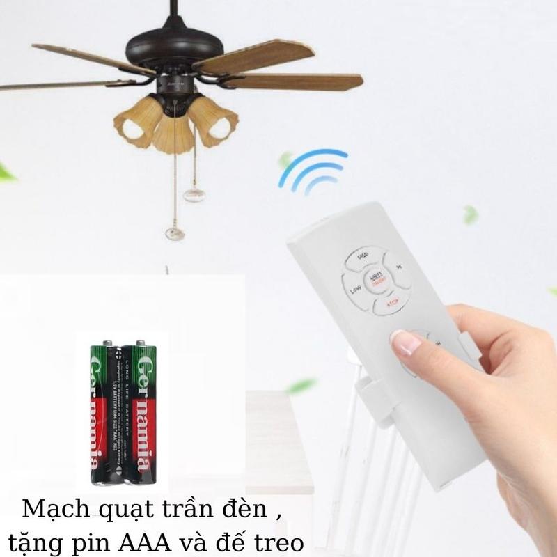 Bộ điều khiển từ xa cho mọi loại quạt trần đèn ( Tiếng Anh), Mạch quạt điều khiển từ xa,Mạch quạt