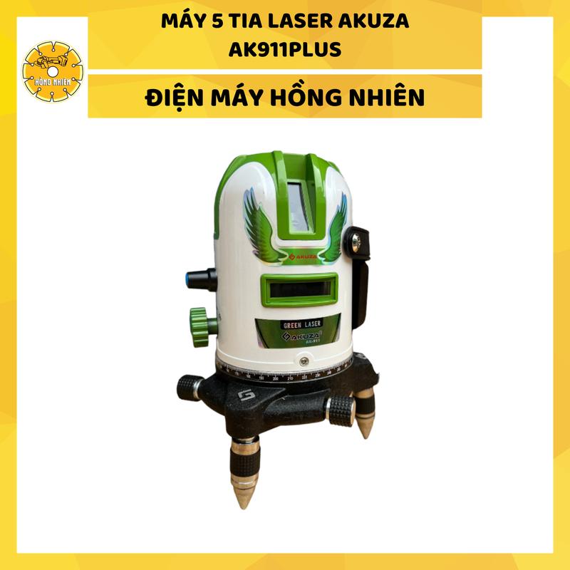 Máy Tia Laser 5 Tia AKUZA AK911PLUS - MÁY XÂY DỰNG HỒNG NHIÊN - tia laser - máy cân mực