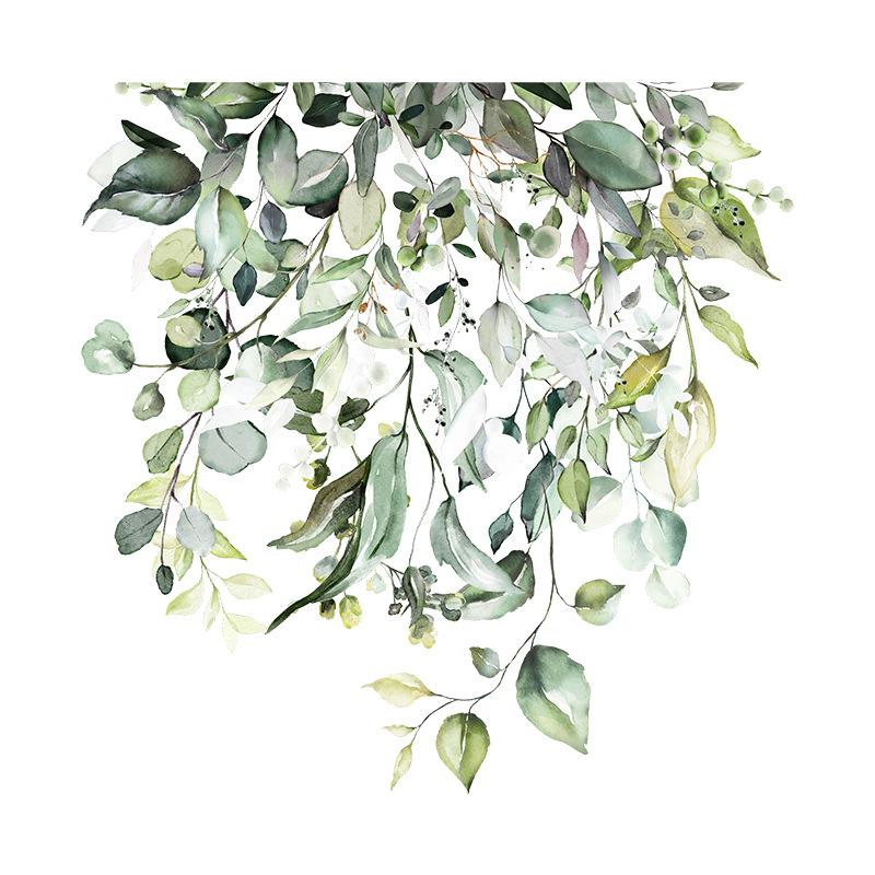 Product Introduction of Green Plant Leaves Flowers Toilet Stickers Self-Adhesive Toilet Lid Stickers Bathroom Wall Sticker Toilet Cover Decor Decal 8