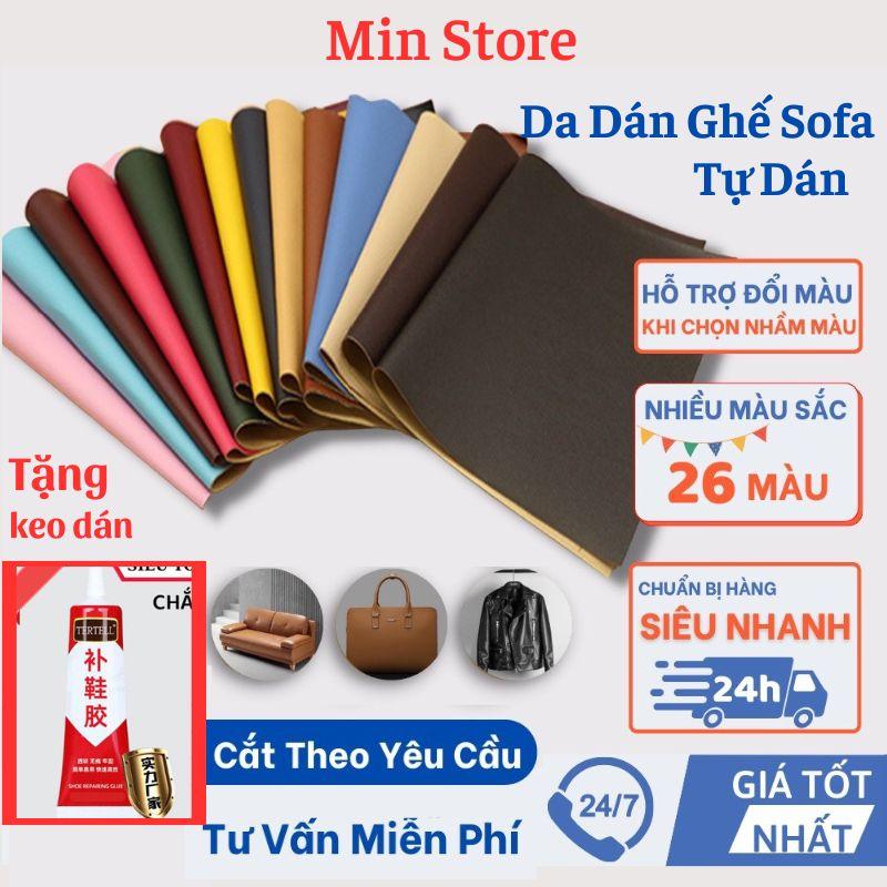 Tấm vải Da PU tự dán cỡ lớn sửa chữa, làm mới đồ da Ghế Sofa, Ghế Ô Tô, Ghế Massage đồ da tự dính. Tấm Da bọc yên xe Trang trí Nội Thất cao cấp chống nước keo siêu dính siêu tiết kiệm dễ dàng sử dụng [ TẶNG KEO DÁN ĐA NĂNG ]