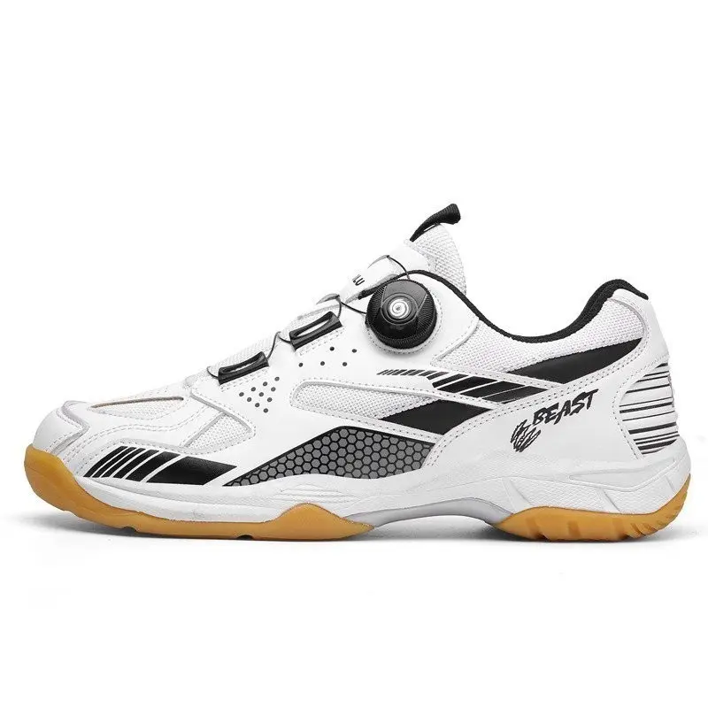 Badminton Shoes Lightweight Breathable Sports Wholesale Retail Rotating Sports Shoes Men Women Button Tennis Shoes Table Tennis Shoes PYBV WDNC