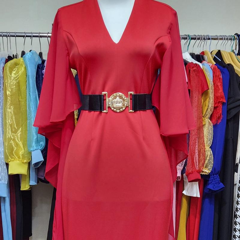 LooWear Bodycon Long Dress Butik Wanita Kondangan Casual Formal Vintage Premium Bangkok Terbaru Scuba Lembut Nyaman Panjang Simple 4