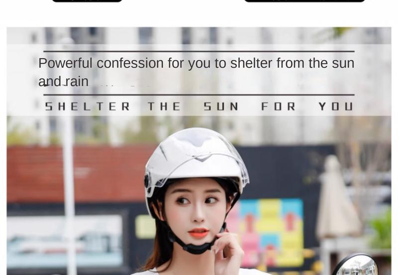Product Introduction of New national standard certification electric vehicle helmet men and women summer four seasons battery motorcycle cap 5