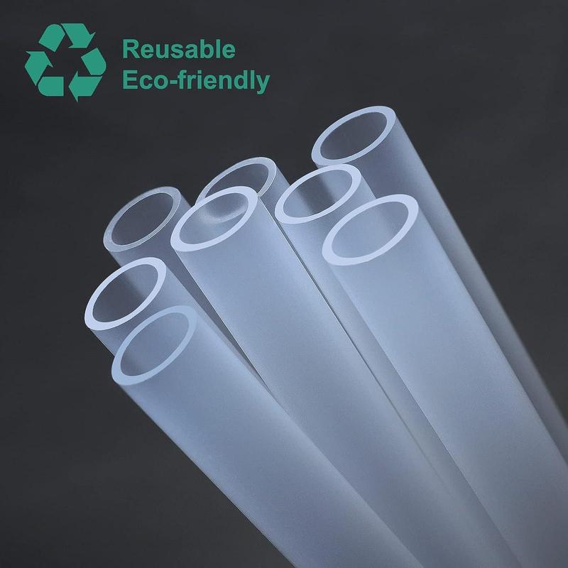 Drinkware Accessories Durable Reusable Straw Set, 7 Counts/set 6 Counts Straw & 1 Count Cleaning Brush, Portable Replacement Straw for 40oz & 30oz Water Bottle Tumbler 3