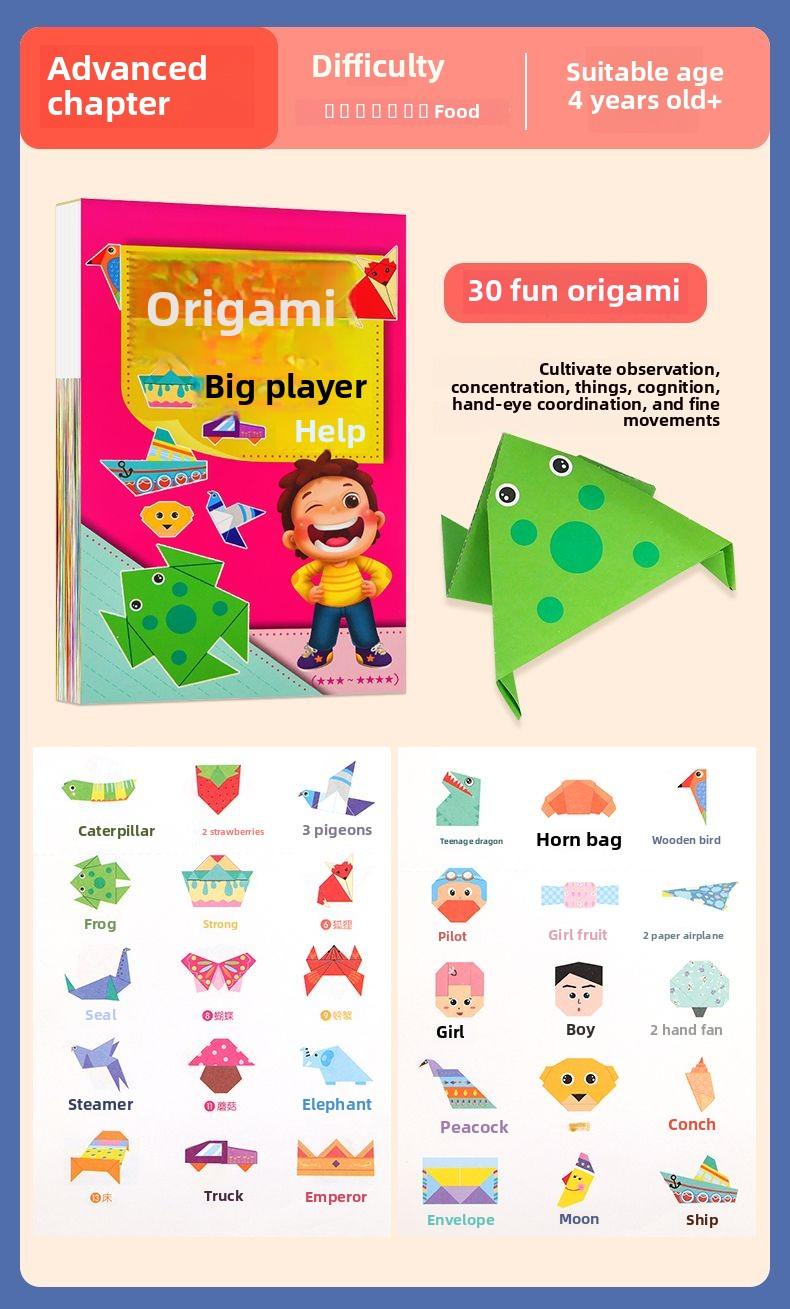 Product Introduction of Creative Origami Book 3D Paper Airplane Craft Kit For Kids Children Age 5-12 Educational STEM DIY Art Projects Step By Step Tutorials With Colorful Paper Sheets Indoor Rainy Day Activities Creative Fun Learning Toys 13