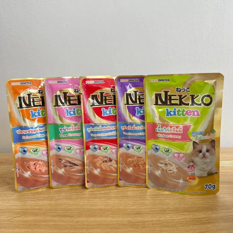 [COMBO PATE NEKKO] - Combo 12-24 gói Pate Nekko dành cho mèo trưởng thành & mèo con- Mix Vị, gói 70g 6