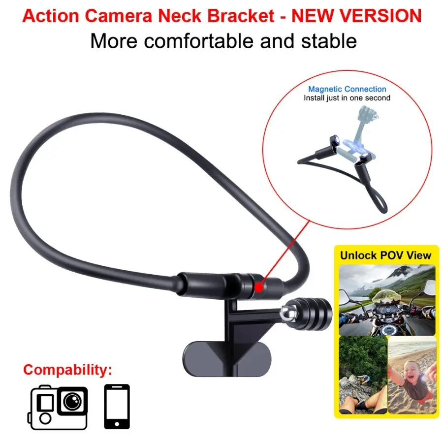 POV MAGNETIC Neck Strap for Action Cam Smartphone Gopro Insta360