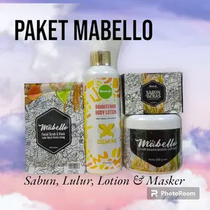 Paket Lengkap Mabello Sabun, Lulur, Lotion dan Masker